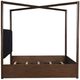 Signature Design by Ashley® Kendamor Dark Brown King Canopy Bed-4