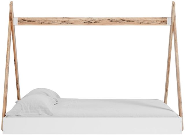 Signature Design by Ashley® Piperton Brown/White Youth Full Tent Complete Bed in Box-3