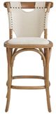 Furniture Classics Split Shoulder Beige/Soft Driftwood Counter Stool-1