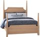 Vaughan-Bassett Tide & Timber Clear Oak Twin Youth Pencil Poster Bed-0