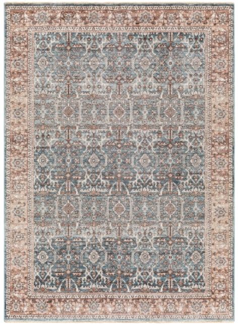 Surya Carlisle Charcoal/Medium Brown 4'x6' Area Rug-0