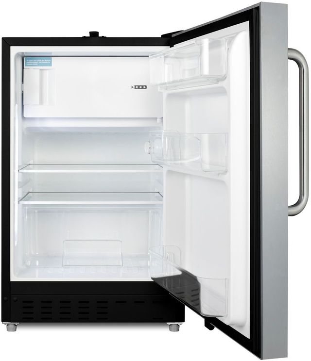 Summit® 2.7 Cu. Ft. Stainless Steel Under the Counter Refrigerator-1