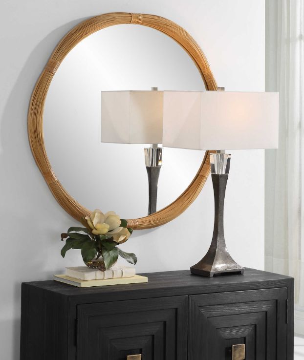 Uttermost® Salina Natural Round Mirror-2