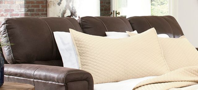Signature Design by Ashley® Navi Chestnut Queen Sofa Sleeper-3