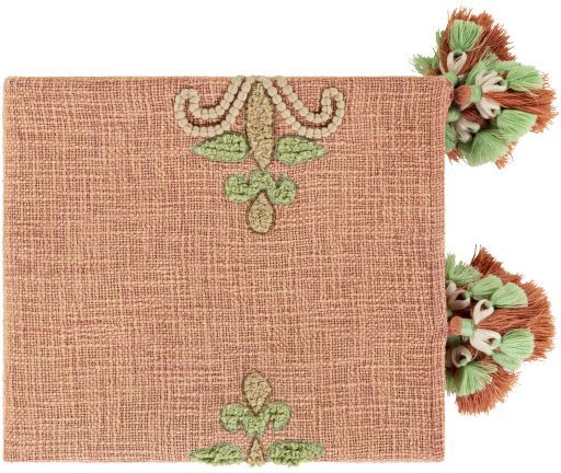 Surya Amie Burnt Orange 50"x60" Throw Blanket