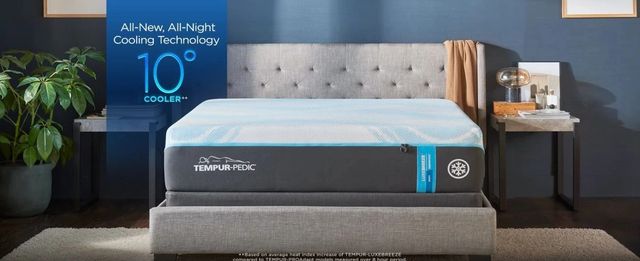 Tempur-Pedic® TEMPUR-LuxeBreeze® 13" TEMPUR-Material™ Soft Smooth Top Split King Mattress, Includes 2 Pieces-1
