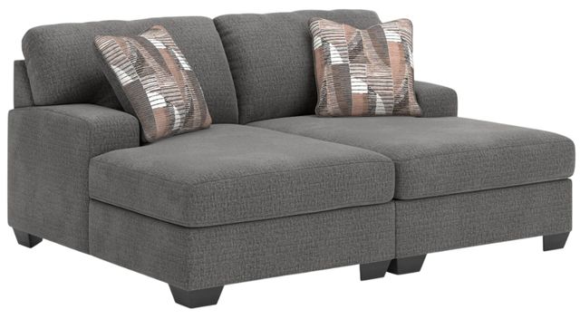 Signature Design by Ashley® Clarington 2-Piece Graystone Small Spaced Super Chaise Sectional-0