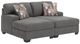 Signature Design by Ashley® Clarington 2-Piece Graystone Small Spaced Super Chaise Sectional-0