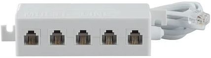 RadioShack 4-Pin (RJ-11/RJ-14) Five Outlet Modular Telephone Plug Adapter-0