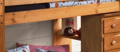 Simply Bunk Beds Saddlebrook Twin/Full Stair Bunk Bed with Storage -1
