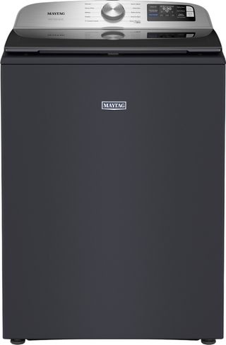 Maytag® 5.2 Cu. Ft. Midnight Steel Agitator Top Load Washer with Extra Power