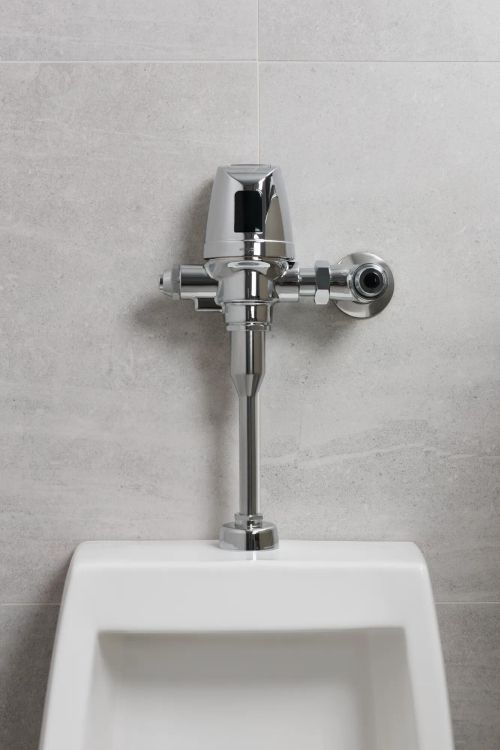 DELTA Commercial EZ Adjust® Chrome Electronic Exposed Urinal Flush Valve with Mechanical Manual Override - Solar Operated-2