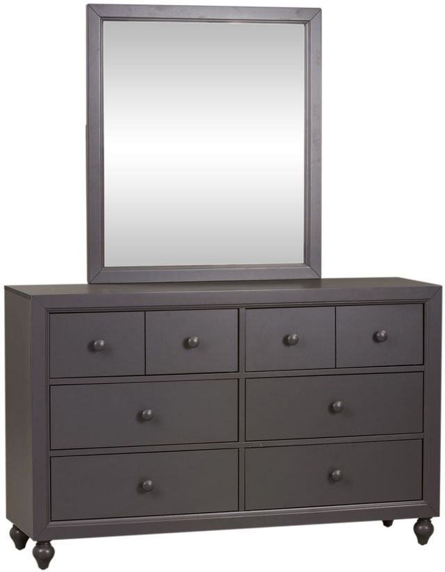 Liberty Furniture Cottage View Dark Gray Youth Dresser and Mirror