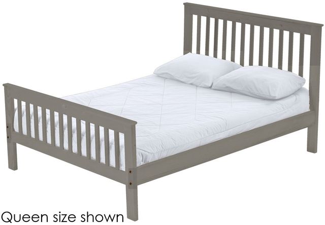 Crate Designs™ Furniture Graphite Queen Mission Bed-0