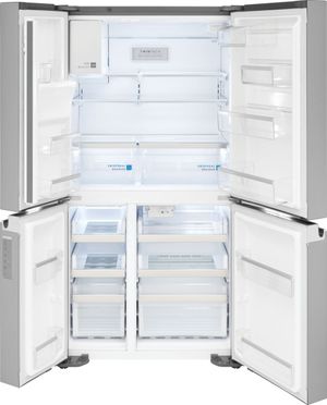 Front view of the Frigidaire Gallery® 36 in. 21.5 Cu. Ft. Smudge-Proof® Stainless Steel Counter Depth French Door Refrigerator
