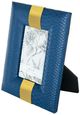 A & B Home Navy Blue Large Faux Croco Photo Frame-1