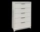 Elements International Denmark White 5-Drawer Chest -0