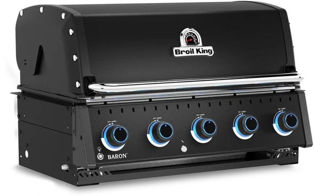 Broil King® Baron™ 520 Shadow IR 5-Burner Black Built-In Liquid Propane Grill-2
