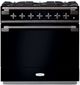 AGA™ Elise 36" Gloss Black Pro Style Dual Fuel Range-0