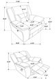 Coaster® Greer 3-Piece Taupe Manual Reclining Living Room Set-4