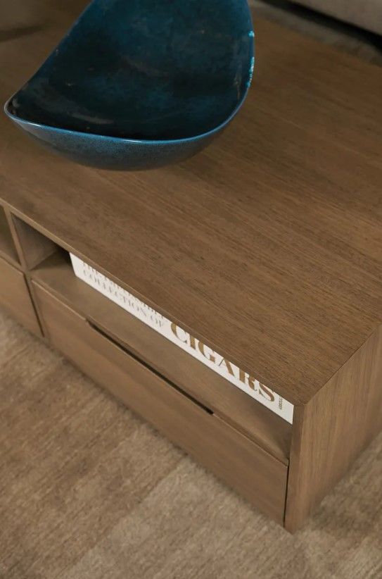 Hammary® Gibbs Manhattan Rectangular Coffee Table with Black Base-2