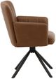 Dovetail Furniture Stefano 2-Piece Cognac Dining Chair Set-2