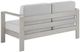 Linon Key Largo Gray Aluminum/Fabric Outdoor Loveseat-4