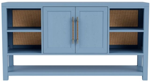 Riverside Furniture Rosalie Cabana Blue Door Console-2