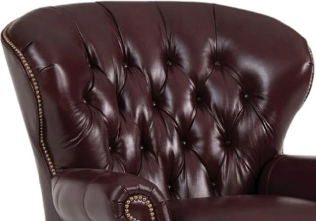 Smith Brothers Customizable 522 Leather Chair-1