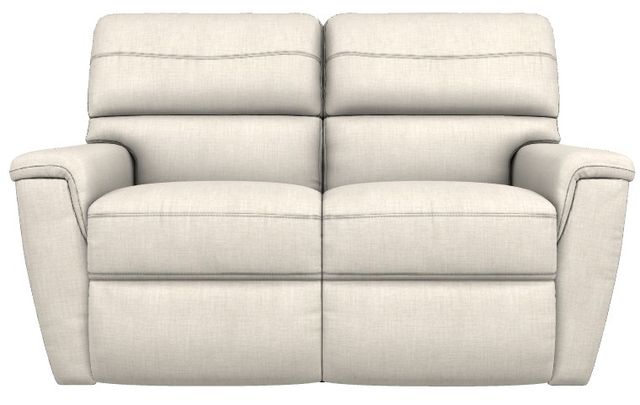 La-Z-Boy® Ava Ivory Power Reclining Loveseat with Headrest-1