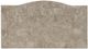 Mazin Furniture Cavalier Silver Nightstand with Marble Top-4
