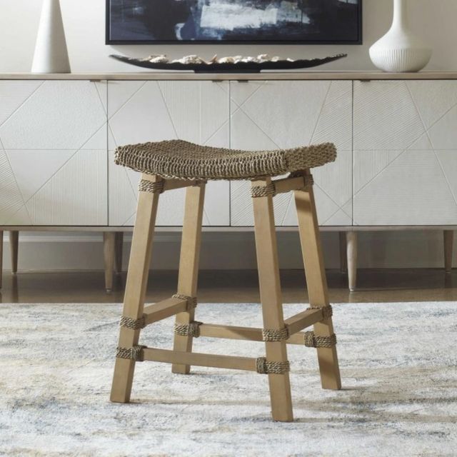 Uttermost® Everglade Natural Sea Grass Counter Stool-1