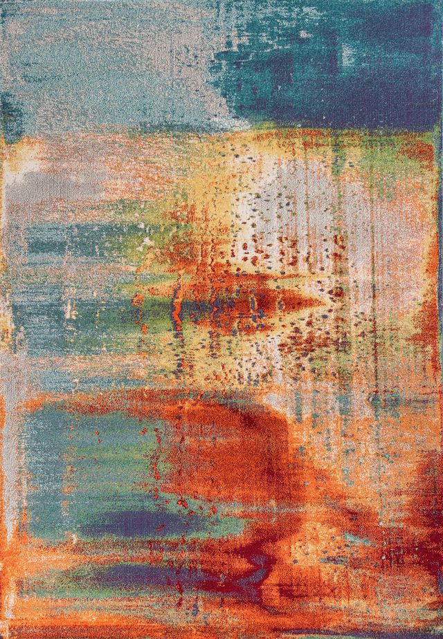 KAS Rugs Illusions Multi Luminous 5'x8' Rug-0
