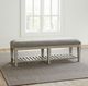Liberty Furniture Heartland Antique White/Gray Bed Bench-1