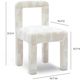 TOV Furniture Hazel Cream Patterned Jacquard Dining Chair-2