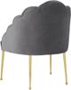 TOV Furniture Daisy Petite Grey Velvet Chair-2