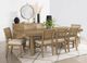 Coaster® Arini 9-Piece Cream/Sand Wash Extension Leaf Dining Table Set-1