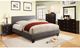 Furniture of America® Winn Park Gray Eastern King Upholstered Panel Bed-1