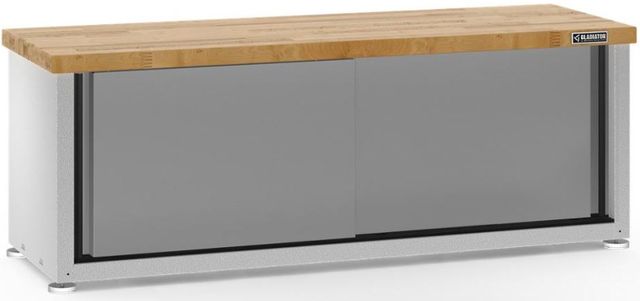 Gladiator® White Ready-to-Assemble Storage Shoe Bench-2
