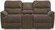 La-Z-Boy® Trouper Mink Power Reclining Loveseat with Headrest and Console-0