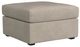 Elements International Select United Light Gray Ottoman-0