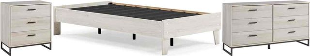 Signature Design by Ashley® Socalle 3-Piece Light Natural Twin Platform Bed Set-0