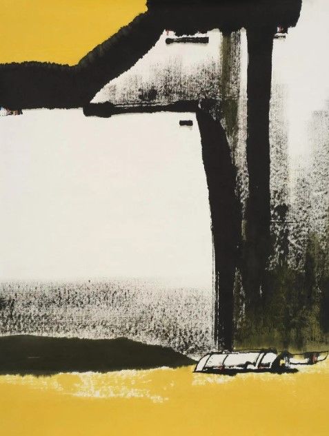 Classy Art Yellow Abstract Vertical I by Urban Pearl Collection, LLC Wall Art-0
