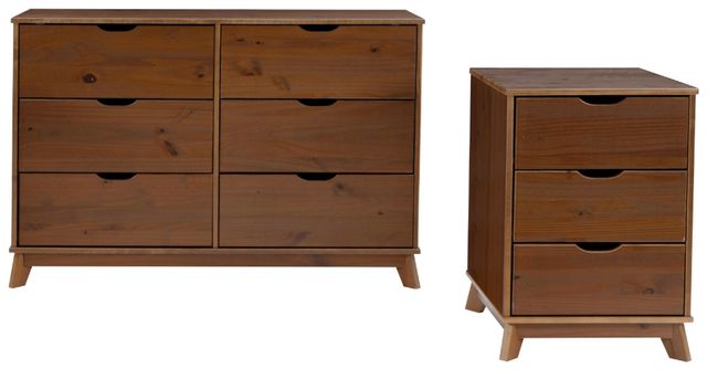 Powell® Portix 2-Piece Walnut Closet Storage Set-0
