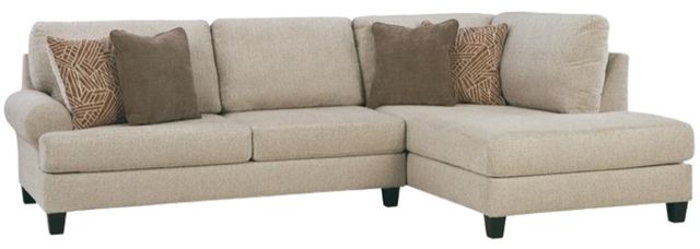Benchcraft® Steelwater Retreat 2-Piece Latte Right-Arm Facing Sectional and Chaise-0