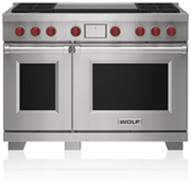 Wolf® 48" Stainless Steel Pro Style Dual Fuel Range