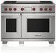 Wolf® 48" Stainless Steel Freestanding Dual Fuel Range-0