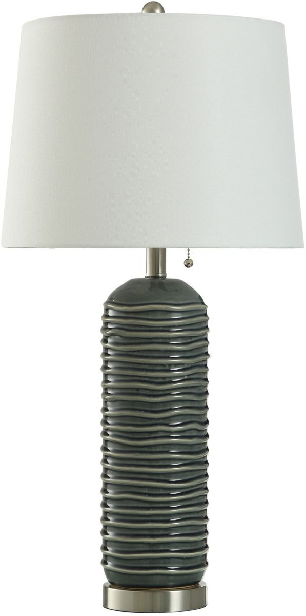 Stylecraft Ceramic Gray Table Lamp-0