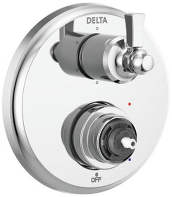 Delta Dorval® Monitor® 14 Series Chrome 2-Handle Valve Trim with 6-Setting Diverter-0