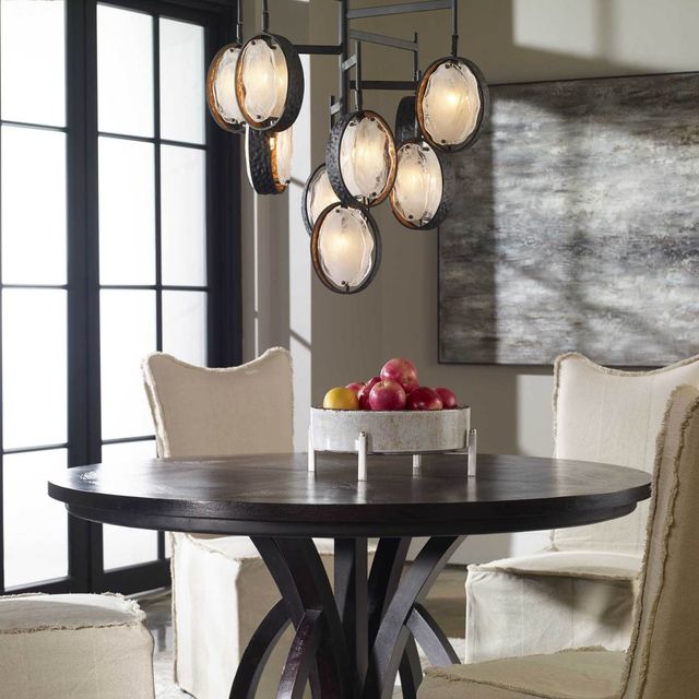 Uttermost by Kalizma Home Maxin Dark Bronze 9 Light Chandelier-2